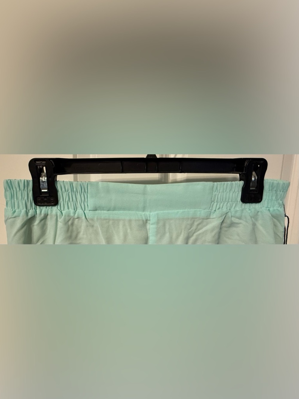 Freestyle Revolution Light Aqua Eyelet Scallop-Hem Women's Shorts - Picture 3 of 7